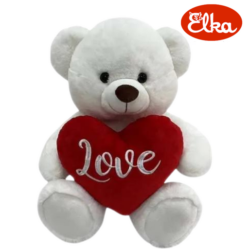 Bear Belle with Heart White 30cm