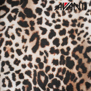 Insulated lunch bag with leopard animal print detail view 2