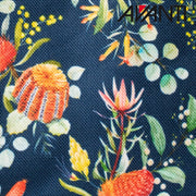 Insulated lunch tote bag with Australian native floral print