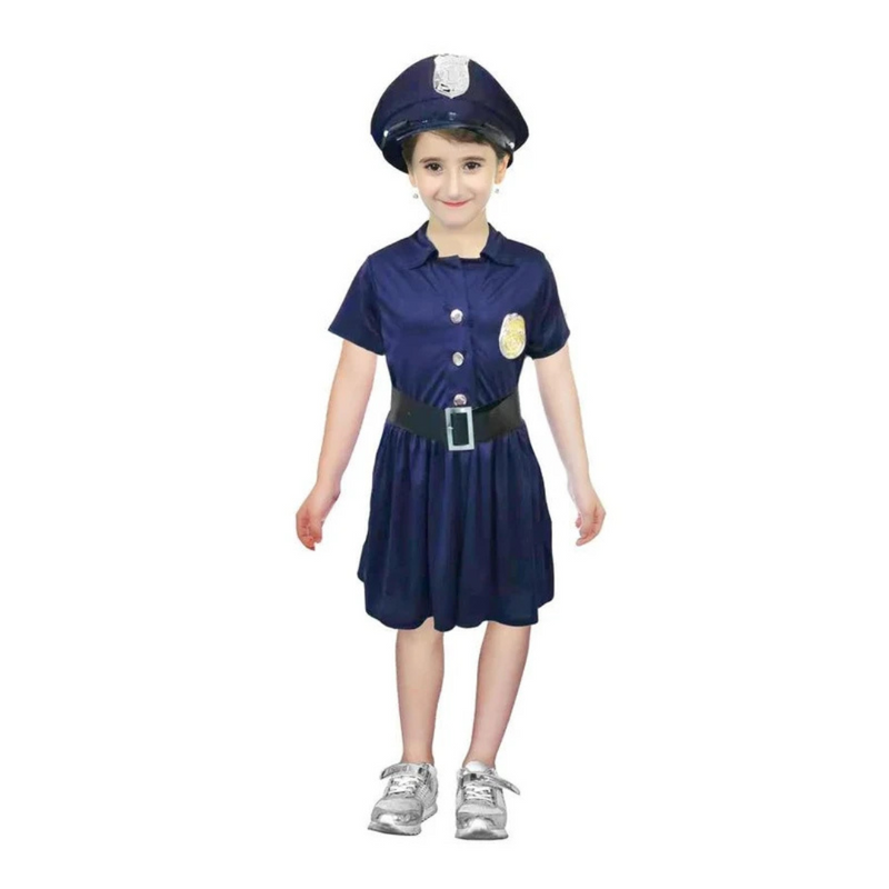 Children Police Girl Costume 10-12 Years