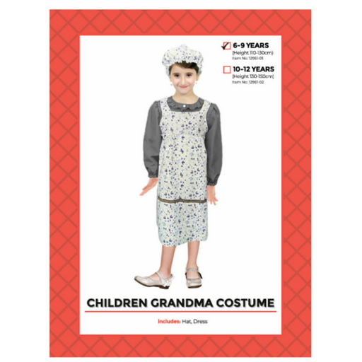 Children Grandma Costume (6-9 years)