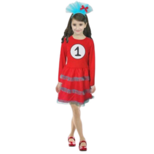 Children Red Thing 1 Girl Costume 6-9 years