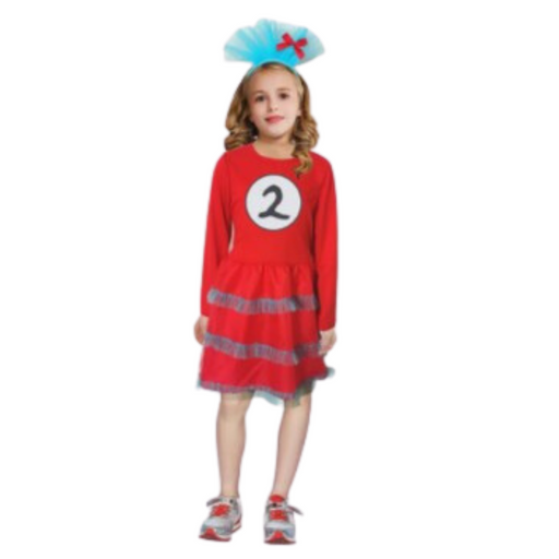 Children Red Thing 2 Girl Costume 6-9 years