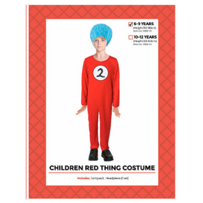 Children Red Thing 2 Costume 6-9 years