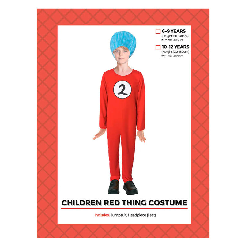 Children Red Thing 2 Costume 10-12 years