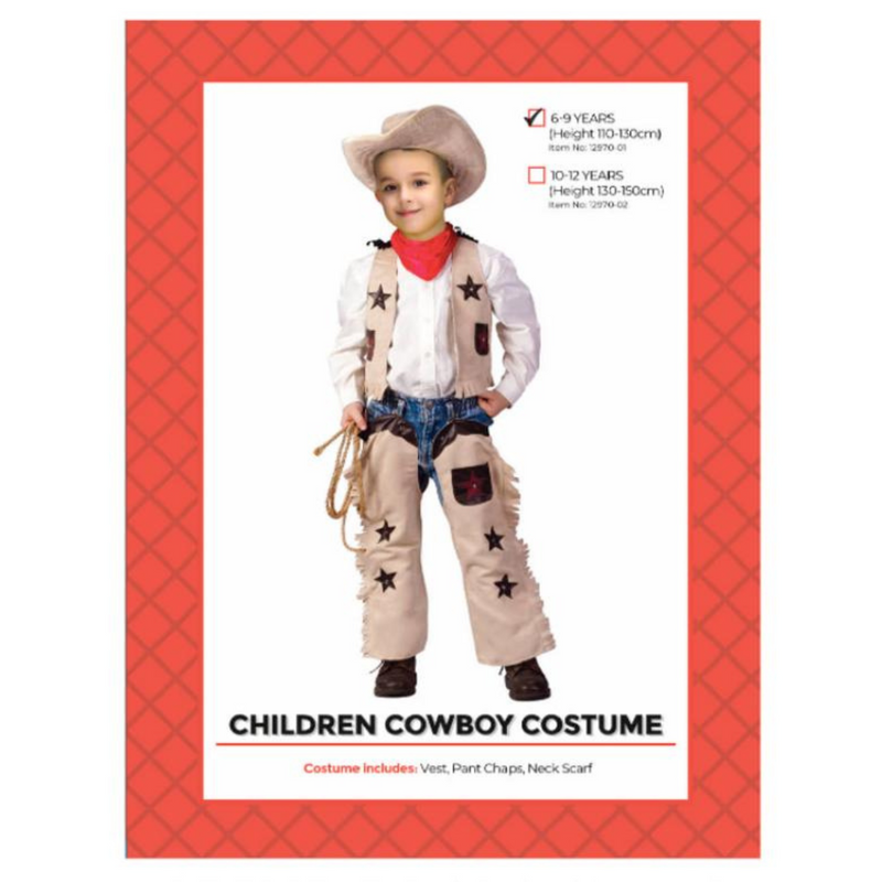 Children Cowboy Costume 6-9 years
