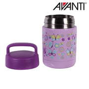 Insulated stainless steel food jar butterfly print detail view 2 – thumbnail