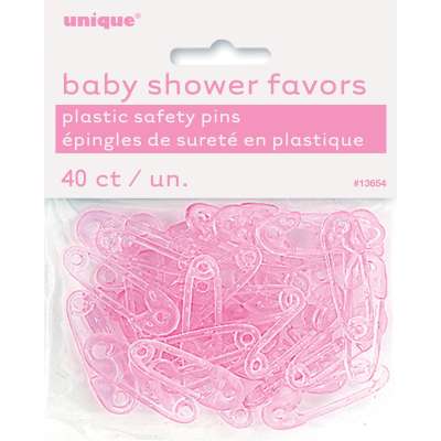 Baby Pins Pink 40pk