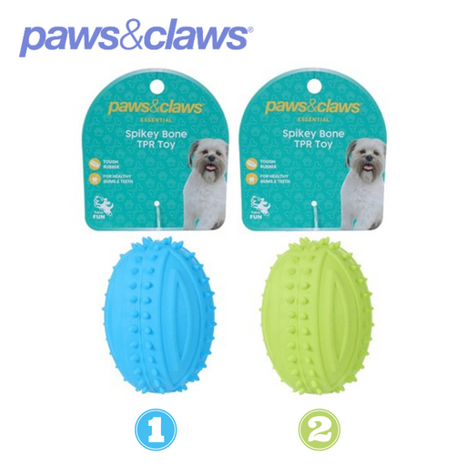 TPR Spikey Football 2 Asstd Cols 9.5cm