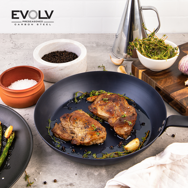 Evolv -Seasoned Carbon Steel Fry Pan 26cm