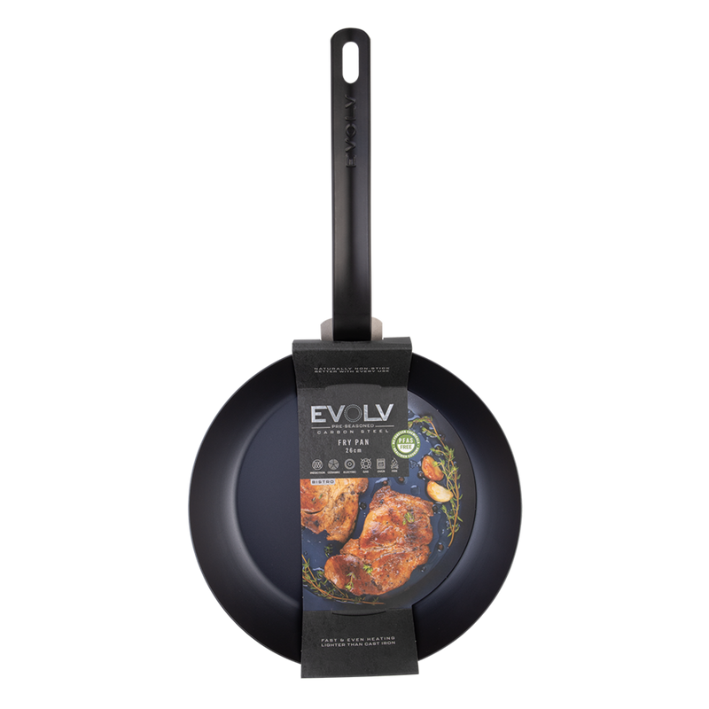 Evolv -Seasoned Carbon Steel Fry Pan 26cm