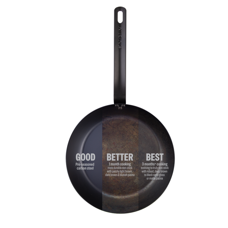 Evolv -Seasoned Carbon Steel Fry Pan 26cm