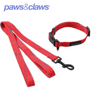 Park Life Collar + Lead Set Med 4 Asstd Designs 2cm