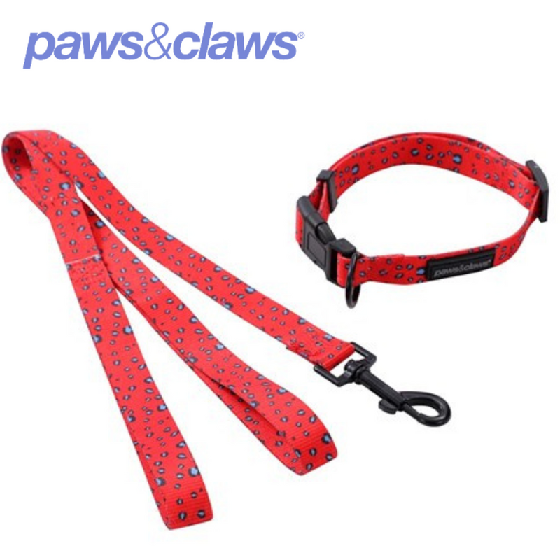 Park Life Collar + Lead Set Med 4 Asstd Designs 2cm