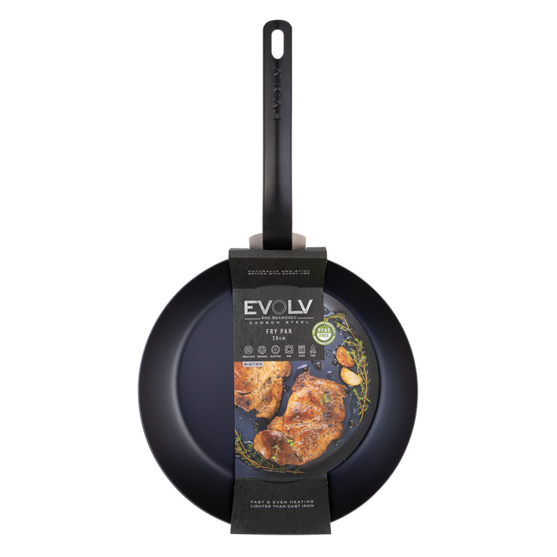 Evolv -Seasoned Carbon Steel Fry Pan 28cm