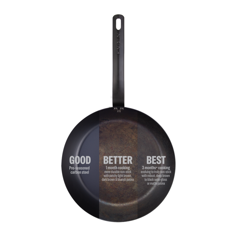 Evolv -Seasoned Carbon Steel Fry Pan 28cm