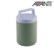 Green insulated food jar with carry handle 480ml – thumbnail