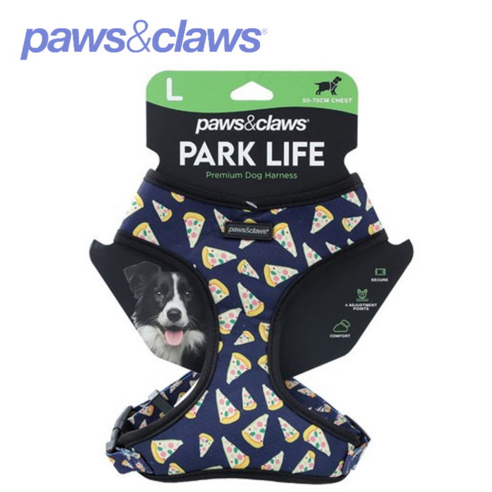 Pet Park Life Printed Harness Lge 50-70Cm 4 Asstd Designs