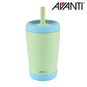 Green and blue insulated kids tumbler with protective bumper – thumbnail