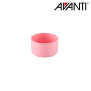 Blue and pink insulated kids water bottle with 2 way lid detail view 8