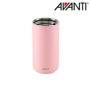 Pink and yellow insulated water bottle for kids 400ml detail view 4