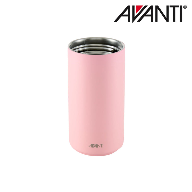 Pink and yellow insulated water bottle for kids 400ml detail view 4