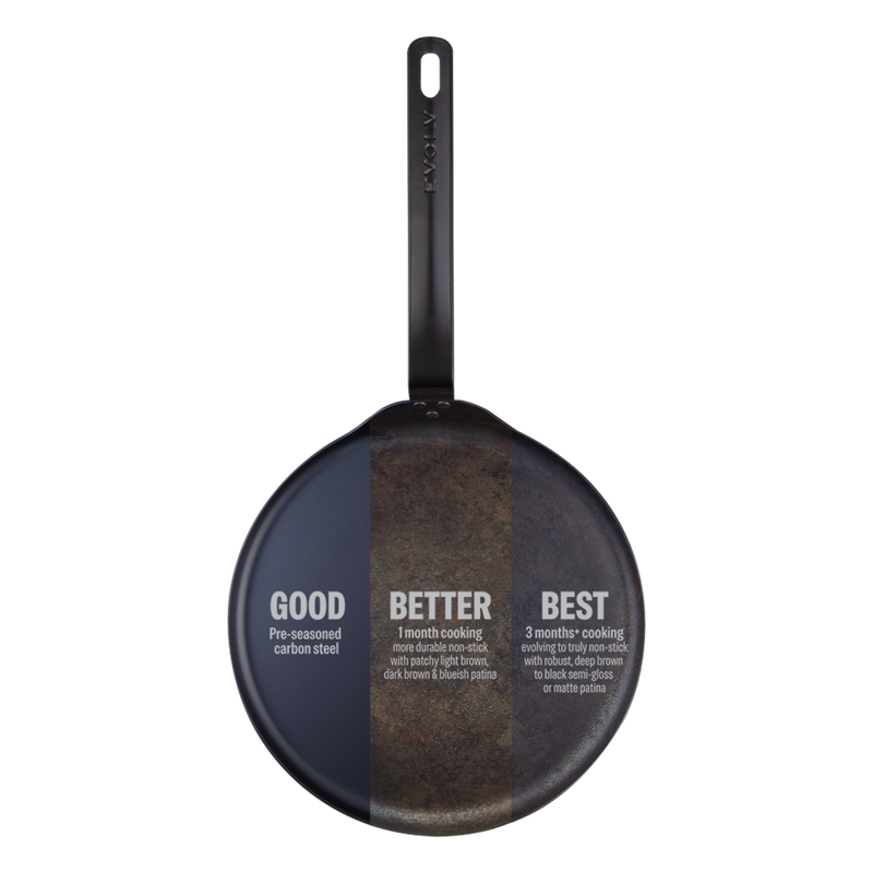 Evolv -Seasoned Carbon Steel Crepe/Roti Pan 28cm
