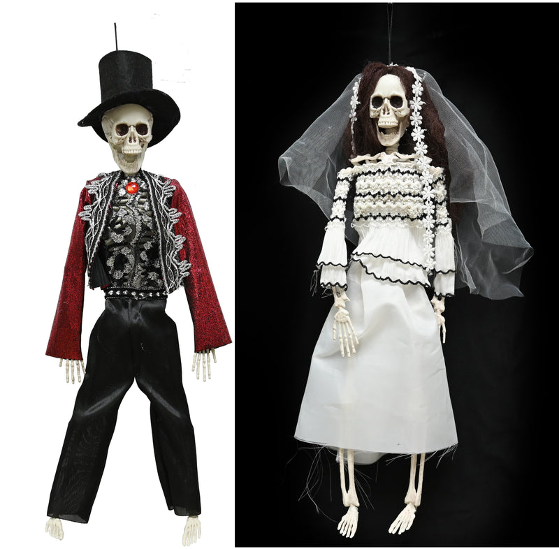 Skeleton Bride & Groom Asstd 40cm