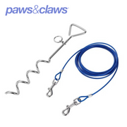 Tie Out Cable With Stake Combo 4m 3 Asstd