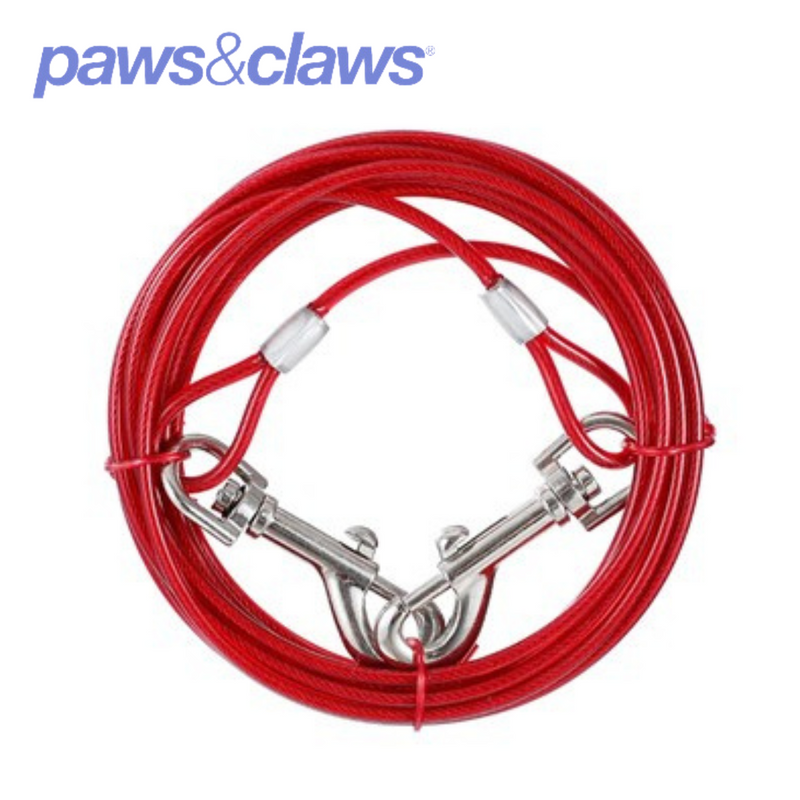 Tie Out Cable With Stake Combo 4m 3 Asstd