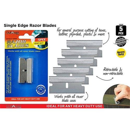 Five replacement razor blades