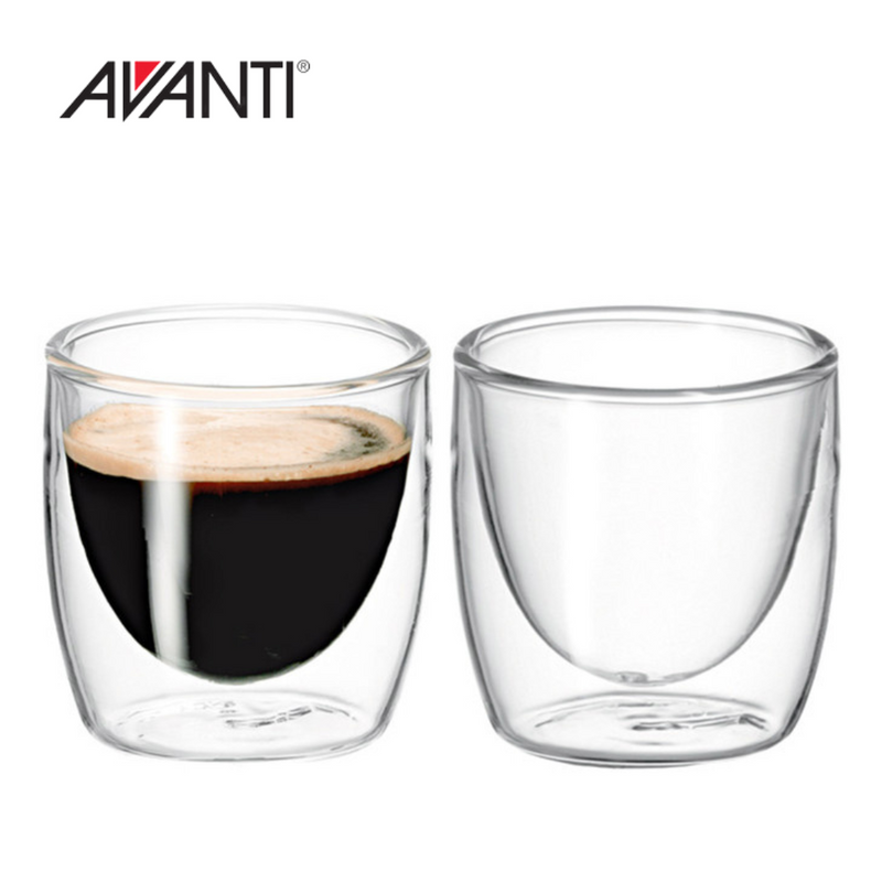 Avanti Twin Glass Wall Caffe 100ml 2pk