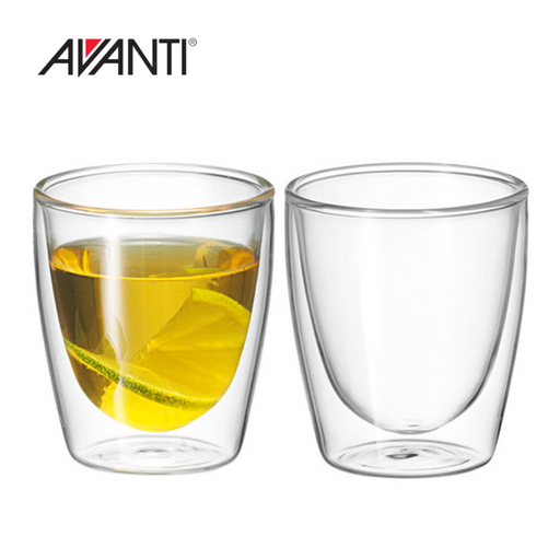 Avanti Twin Glass Wall Caffe 150ml 2pk