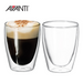 Avanti Caffe Twin Glass Wall 250ml 2pk