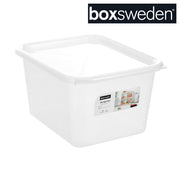 15L clear plastic storage container with lid – thumbnail