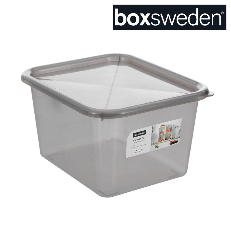 Empty 15L clear plastic storage box Boxsweden