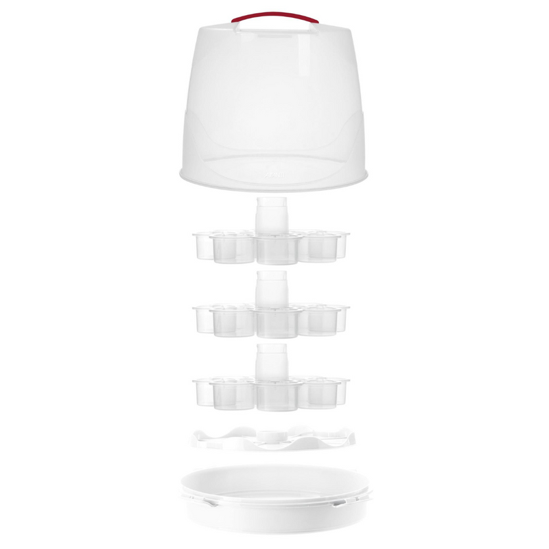 Avanti 3-Tier Universal Round Cake Carrier 24 Cupcakes