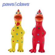 Squeaky Chicken Rubber Latex Pet Toy 2 Asstd 24x10x7cm – thumbnail