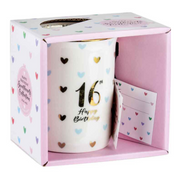 Ronis 16th Sweet Heart Mug With Gold Handle 360ml – thumbnail