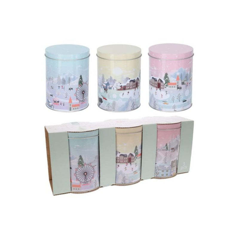 Ronis Storage Tin Set Of 3 14cm