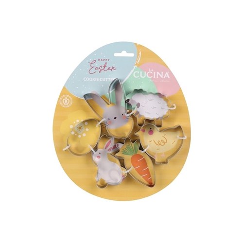 Set of 6 stainless steel cookie cutters