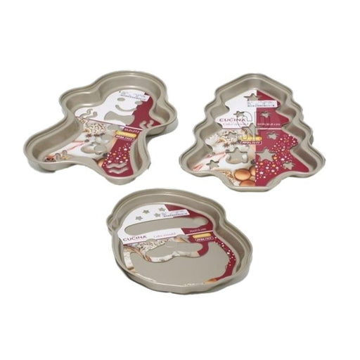 Ronis Cake Mould Non Stick 3 Assorted Christmas