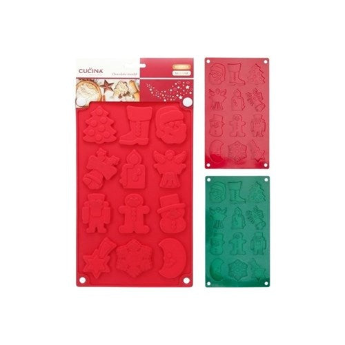 silicone chocolate mould 29 x 17cm assorted designs