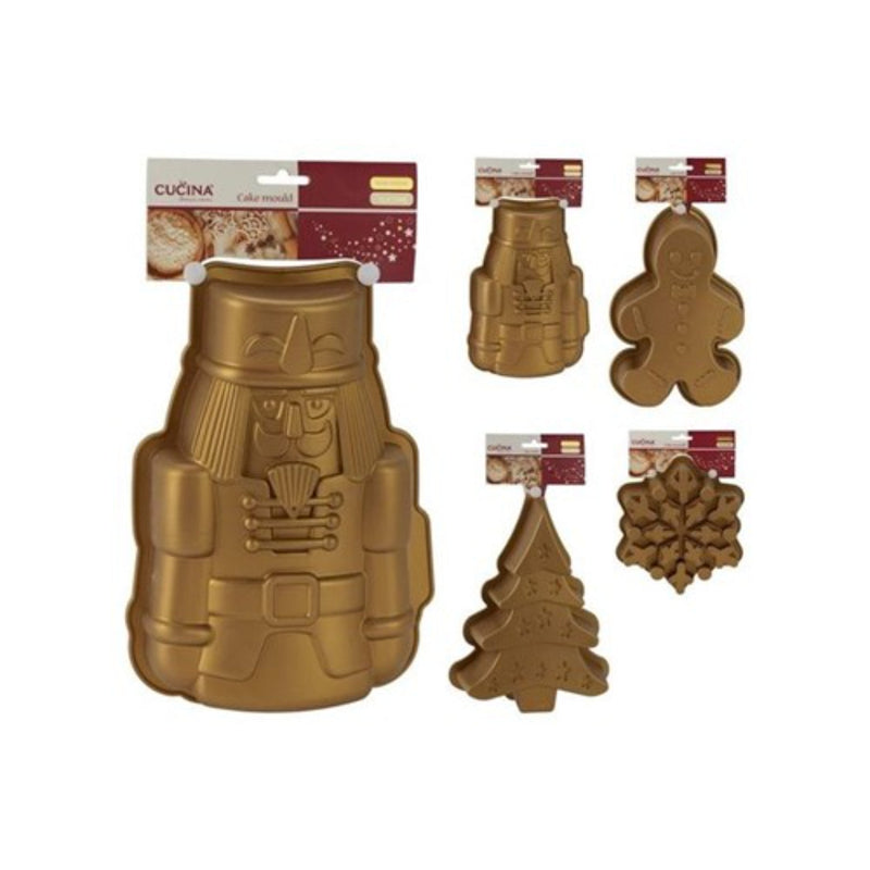 Ronis Cake Form Silicone Gold Colour 4 assorted