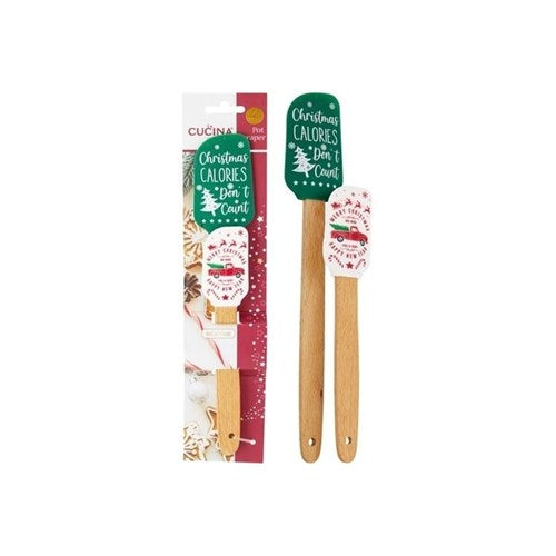 Christmas silicone spatula set two pieces