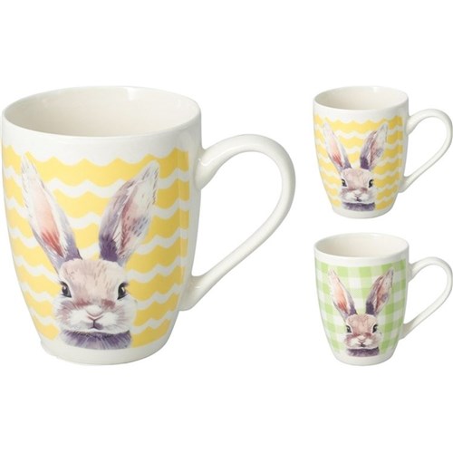 New bone porcelain mug 340ml Easter design