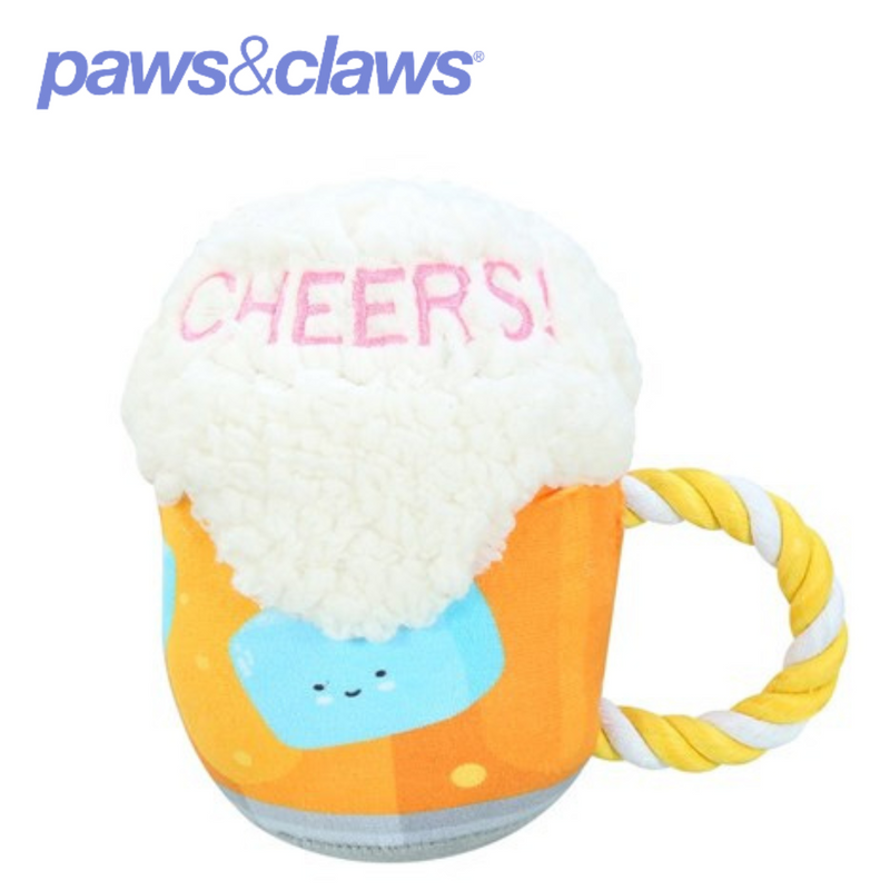 Plush Beer Pet Toy 18x18cm