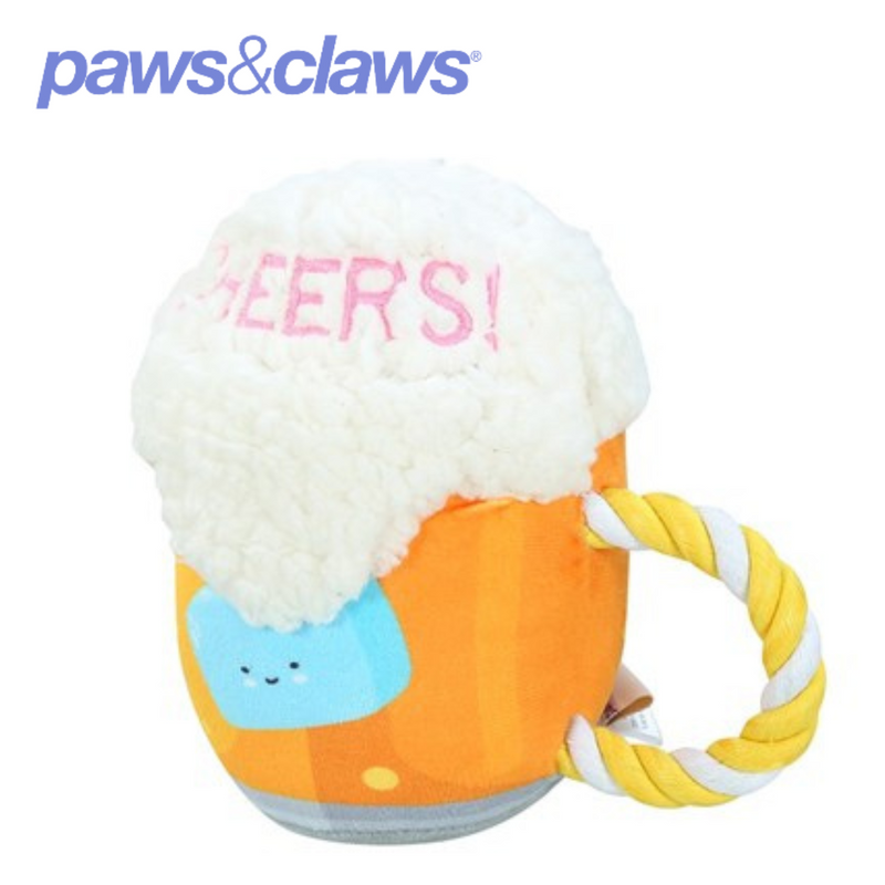 Plush Beer Pet Toy 18x18cm