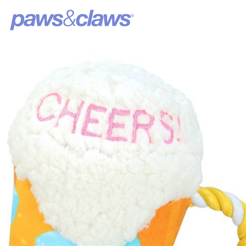 Plush Beer Pet Toy 18x18cm