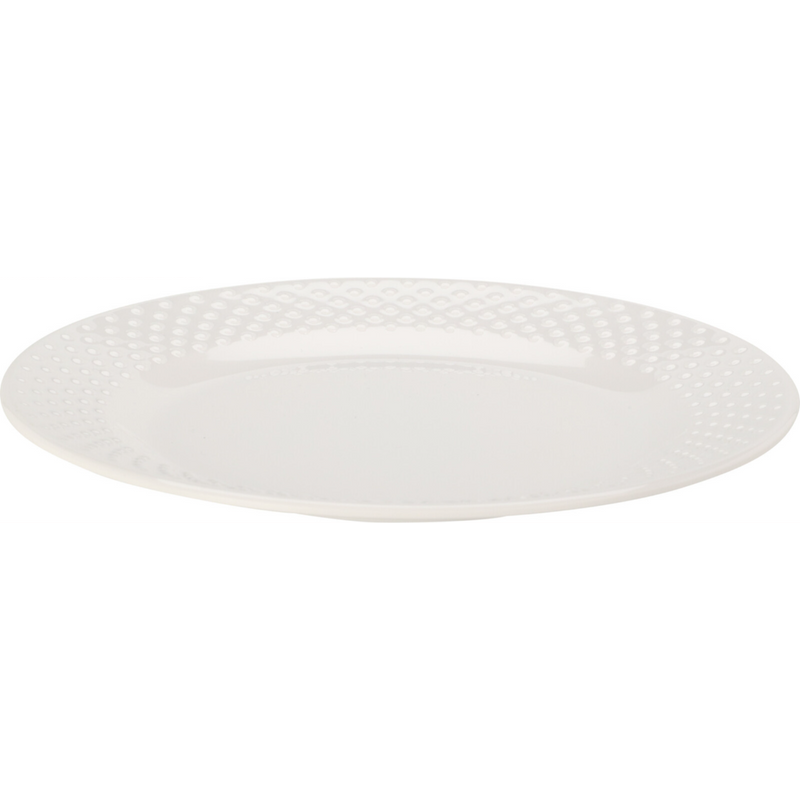white melamine plate for casual dining